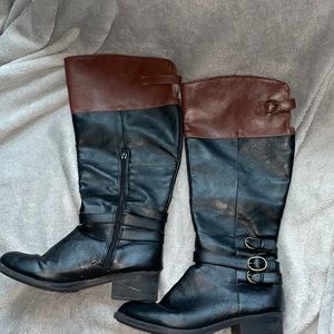 Riding boots brown and black
